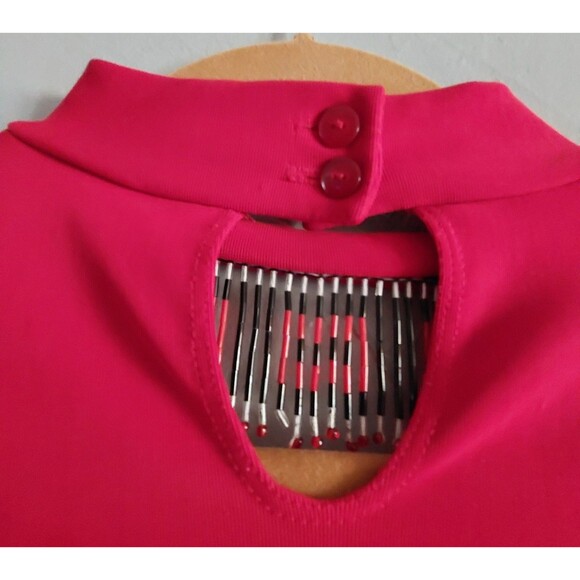 Adrian Karen L Not Label Size, Polyester Spandex, Red,Women's Tops Sleeveless. - Picture 6 of 10